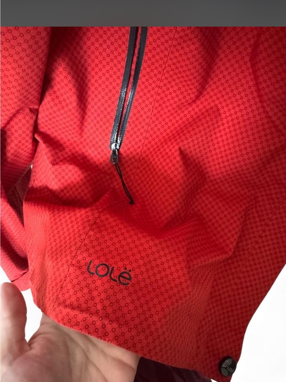 Lole Red Hooded Shell Jacket - Picture 2 of 3